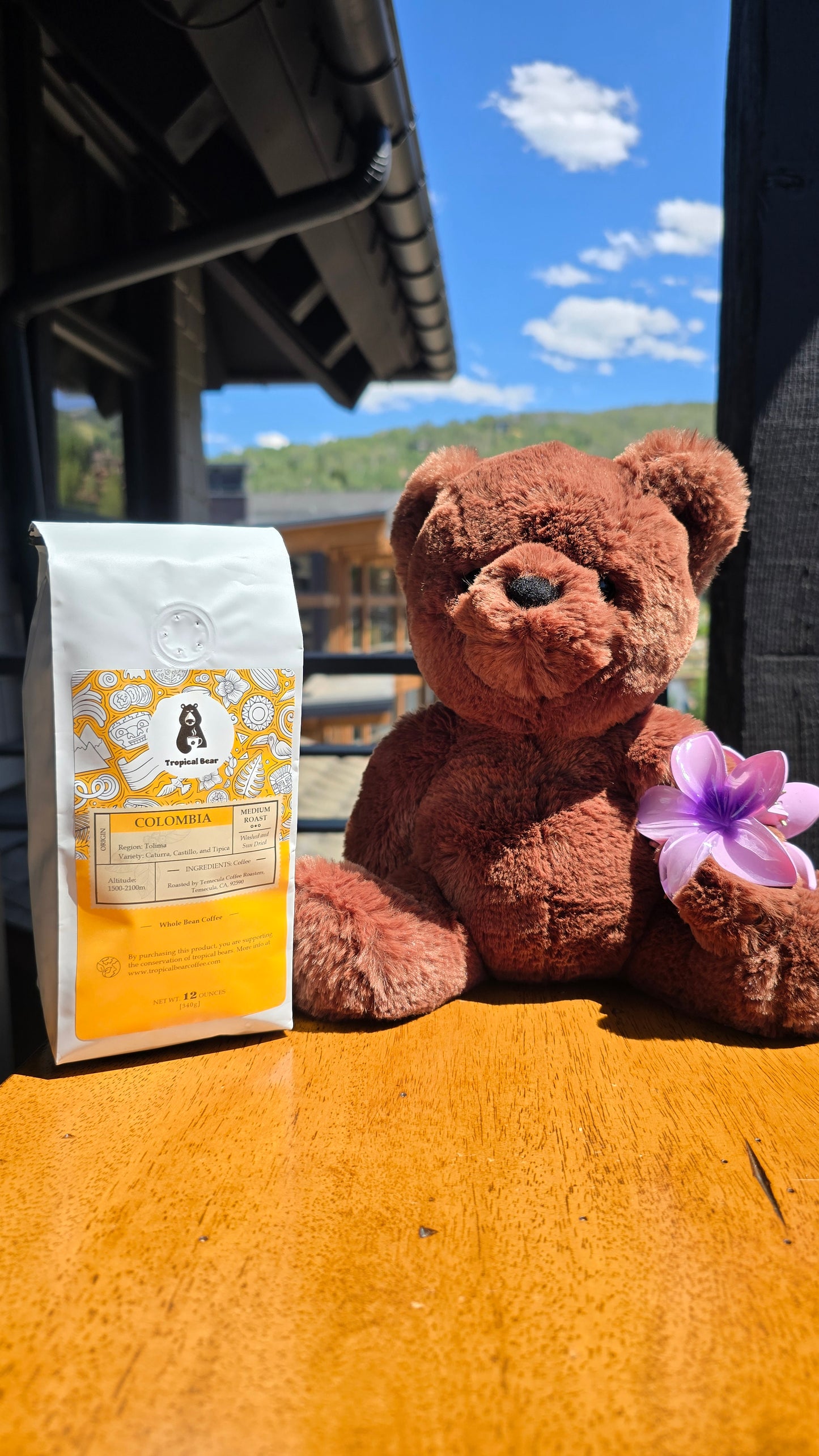 Colombia single origin coffee organic tropical bear 