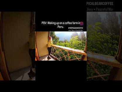 Erica Leafe admiring the coffee farm from the balcony. 