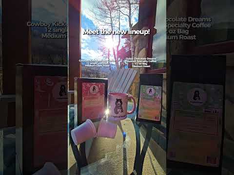 A reel introducing the new coffees: Cowboy Kick single use pods and Dubai Chocolate Dreams Specialty Coffee.